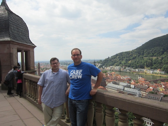 Chris and Doug at the Heidelberg Schloss